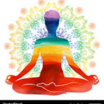 Practicing pranayama breathing technique during early morning meditation