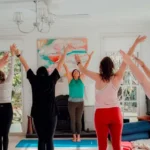 yoga instructor leading guided breathwork session for focus and clarity