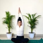 relaxing yoga session