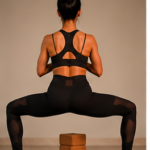 Yoga balance exercise with fitness equipment